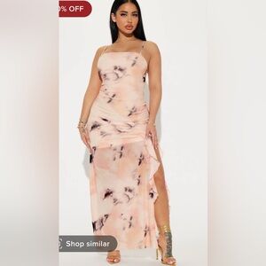 New Andrea mesh maxi dress